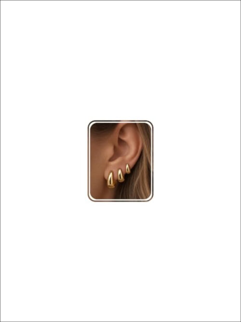 14K Gold Plated Hoop Earrings Set Small Huggie Cartilage Hypoallergenic